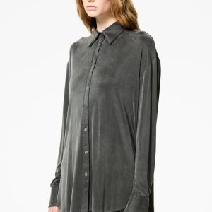 Cupro Boyfriend Wom Shirt Rrd Camicie Donna W25810AI25.26.