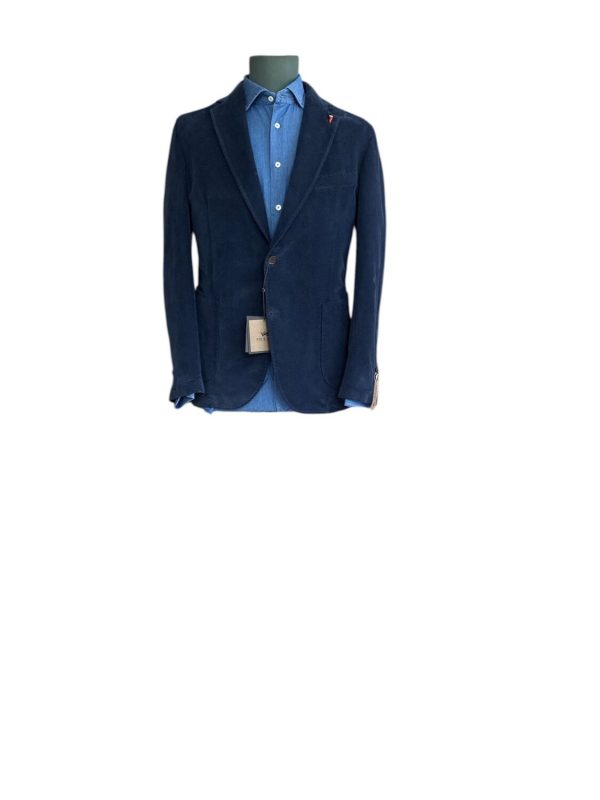 Giacca in velluto due bottoni slim Art. Portland Mulish R7002AI2526.