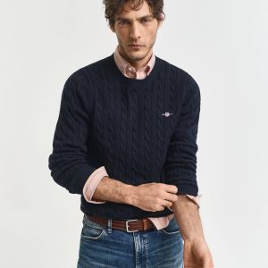 Girocollo a trecce 100% cotone Gant 2503.8050601