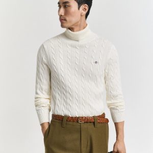 Maglia a collo alto a trecce Gant 100% cotone 2503.8050607