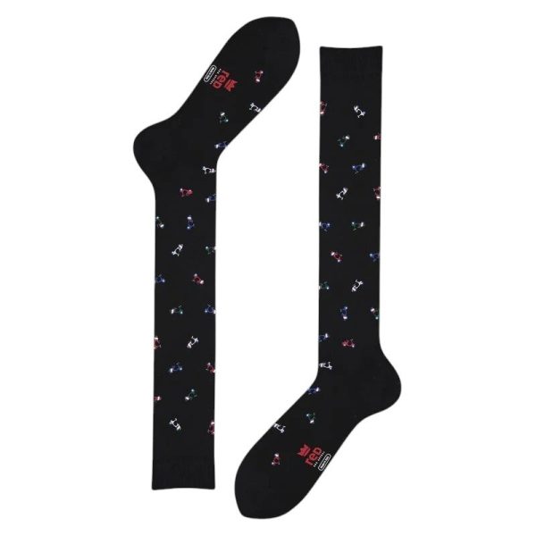 Calza Lunga Da Uomo Stampa Icon Red Calze Uomo 62596G