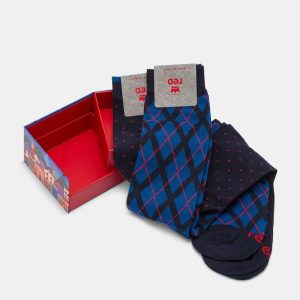 Calza Lunga Uomo Argyle e Puntaspillo Red Calze Uomo 64254G2