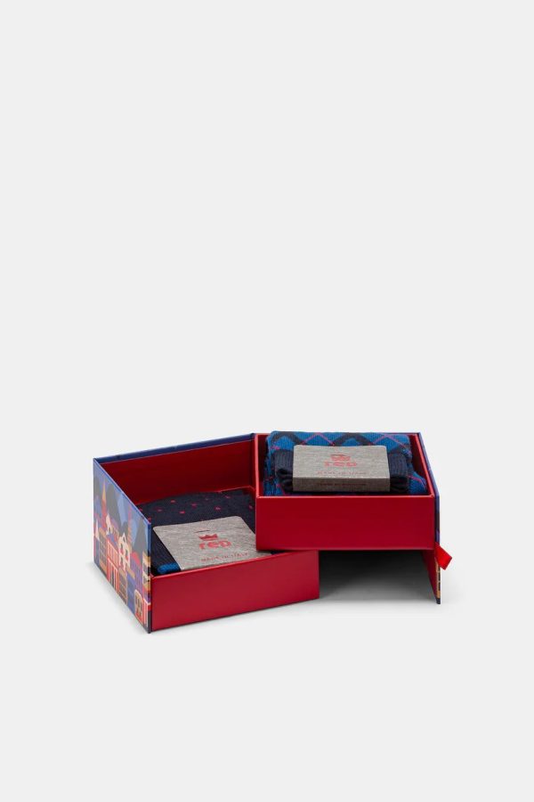 Calza Lunga Uomo Argyle e Puntaspillo Red Calze Uomo 64254G2