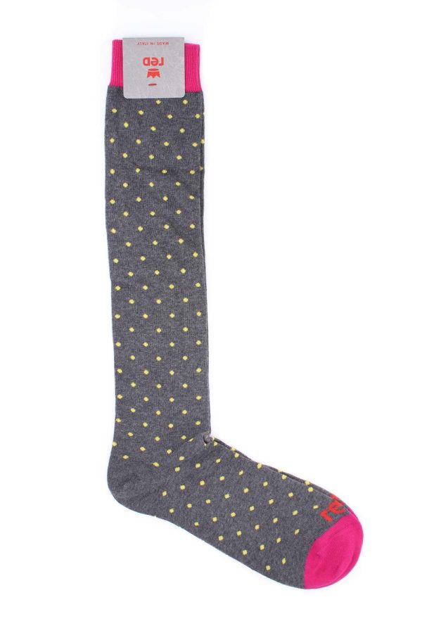 Calza Lunga Uomo Pois Red Calze Uomo 64890G
