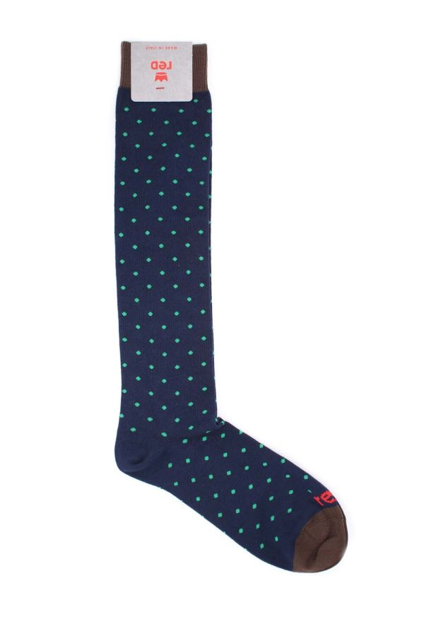 Calza Lunga Uomo Pois Red Calze Uomo 64890G